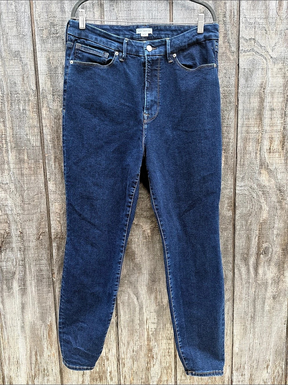Good American Always Fits Good Legs Skinny Jeans Blue Size 14-18 Super Stretchy